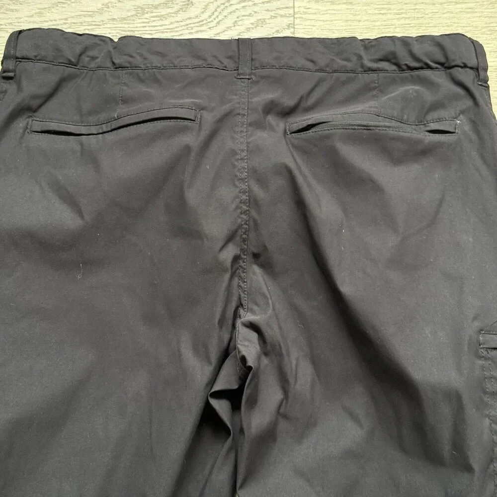 UB Tech Pants Men 40x32 Black Outdoor Hiking Quick Dry Nylon Camping Stretch